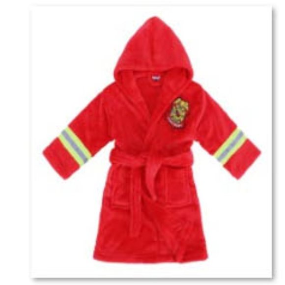 NWT FIREMAN BEACH COVER UP ROBE - Picture 2 of 2